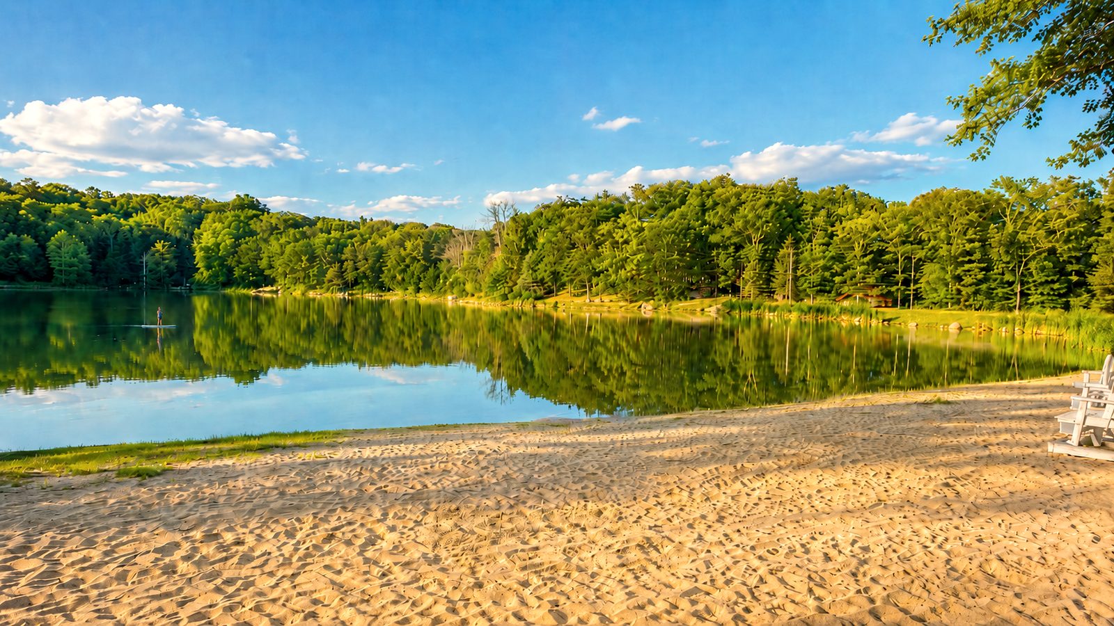 The Highland Lakes beach